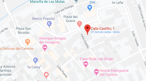 Mapa Mansilla de las Mulas